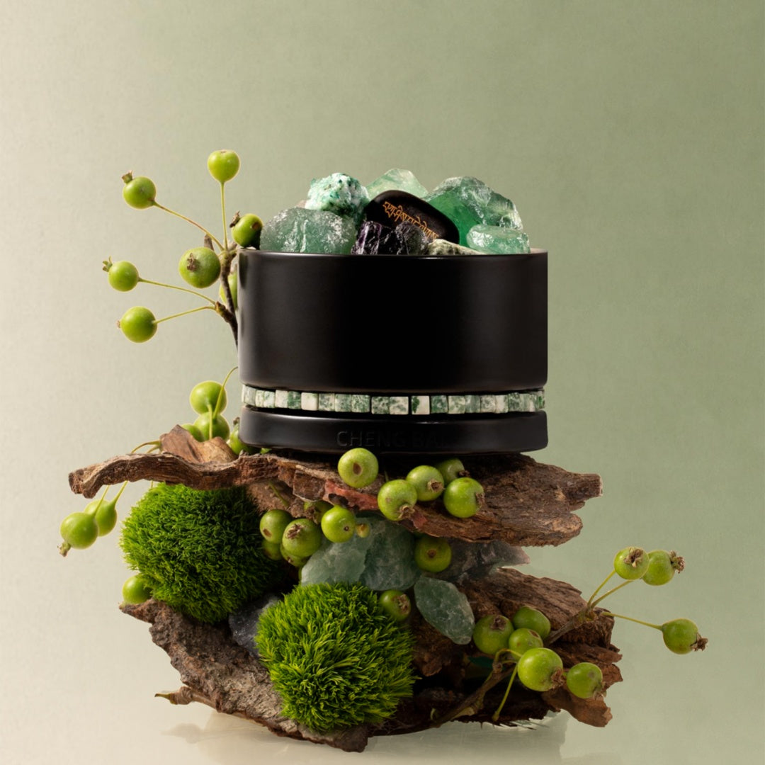 Soft Holy Land Crystal Aromatherapy Gift Set - Tibetan-Inspired Diffuser Stone Fragrance Decor