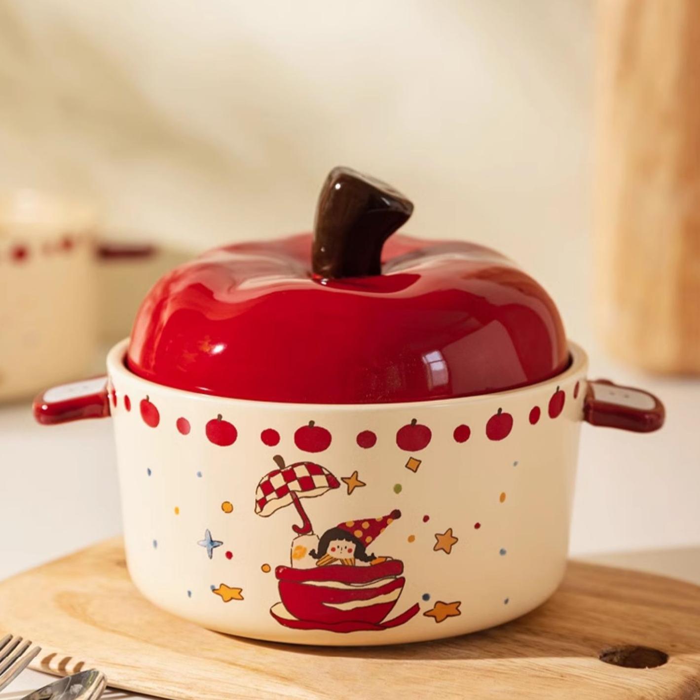 Apple Covered Instant Noodle Bowl