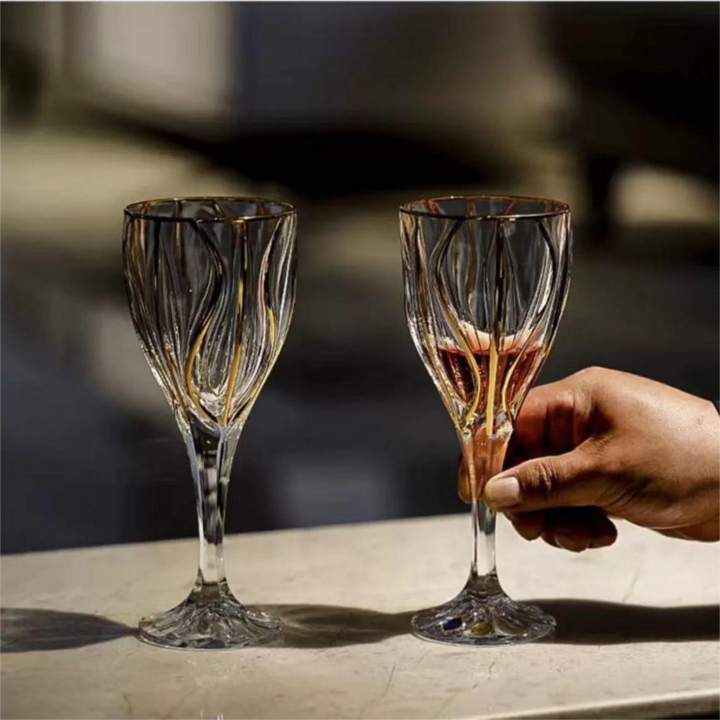 #343 Elegant Crystal Glass-Round
