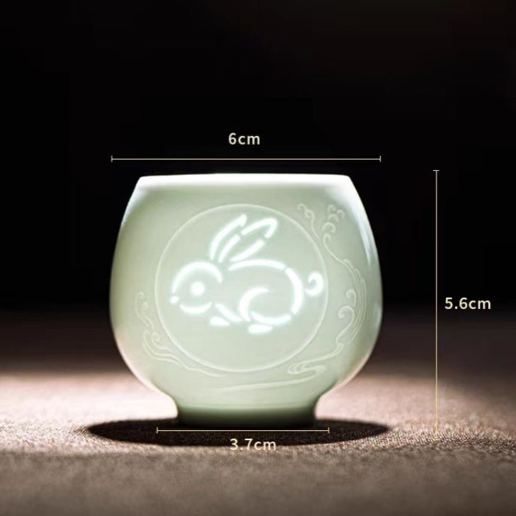 Twelve Zodiac Linglong Master Cups 135ml High End Master Cup Ceramic Tea Bowl Personalized For Women Exquisite