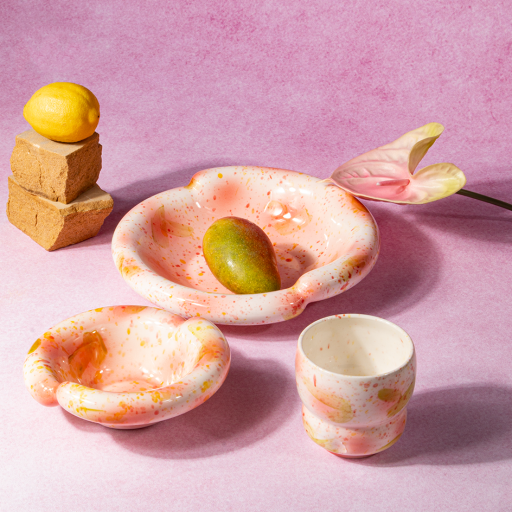 Handmade Korean-Style Ceramic Bowls & Plates - Under-Glaze Tableware