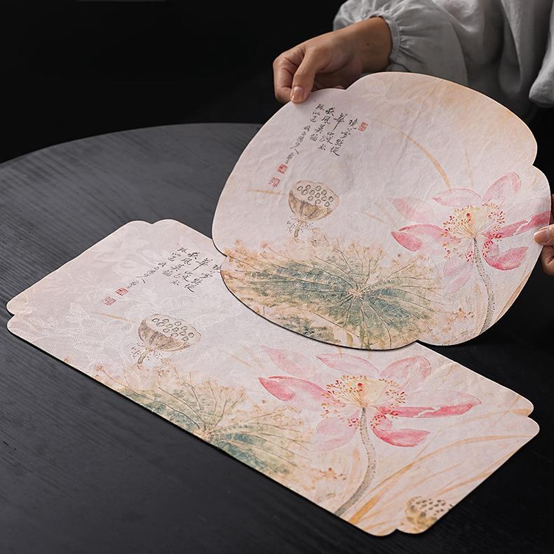 New Chinese Style  Waterproof Tea Mat