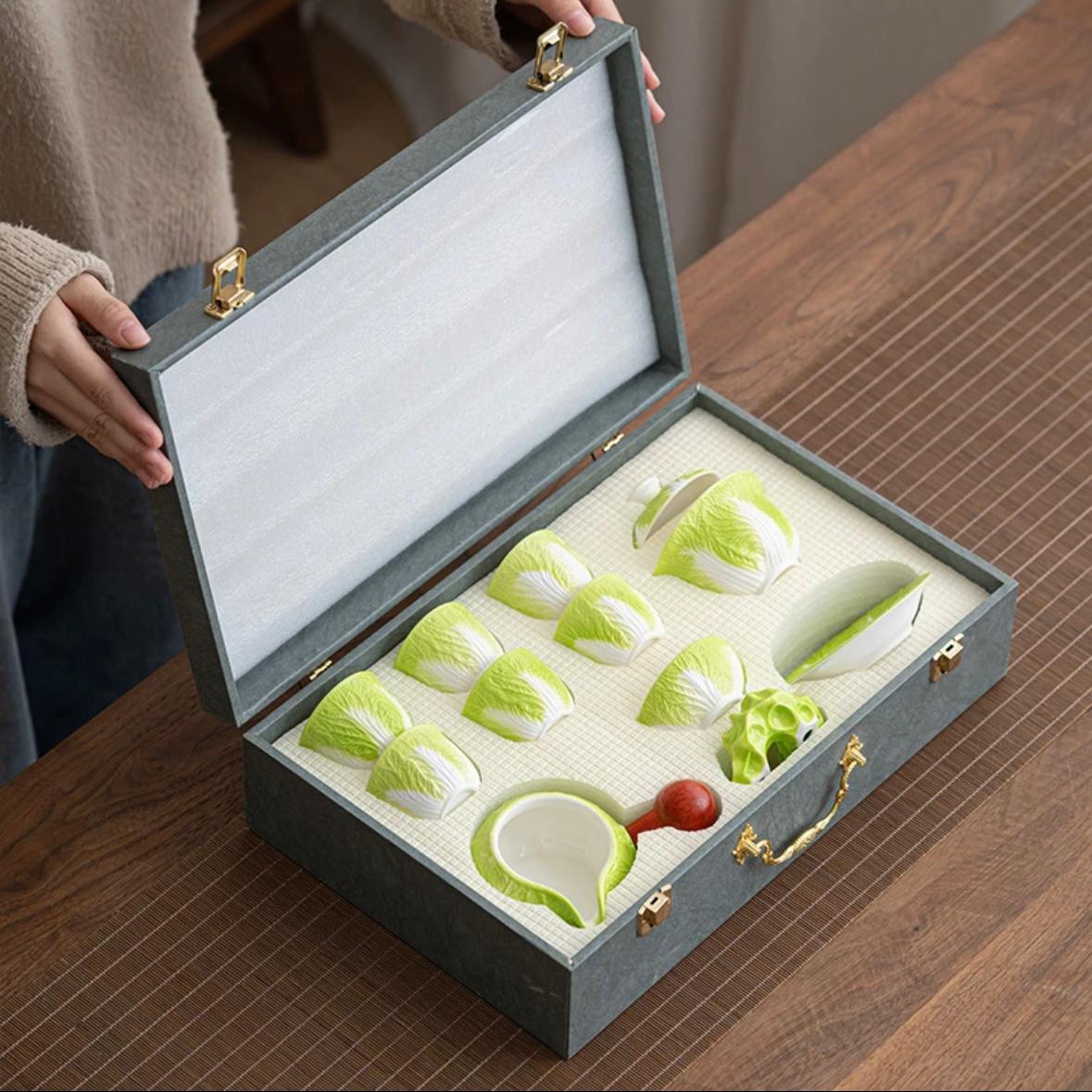 OG 10pcs cabbage tea cup set
