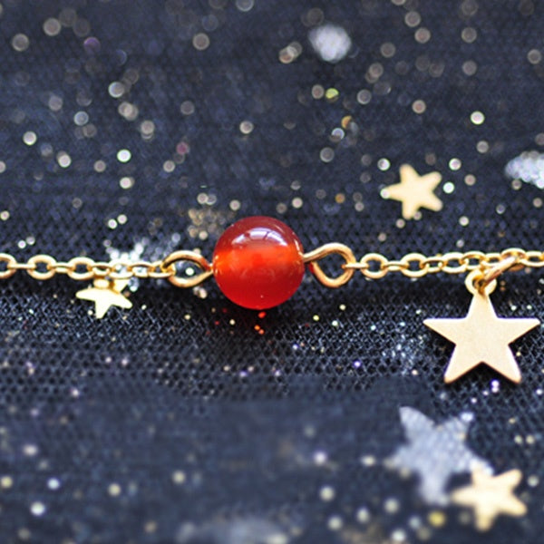 #J4 Solar System Bracelet - Pluto - Moon - Unique Gemstone - 12 Patterns