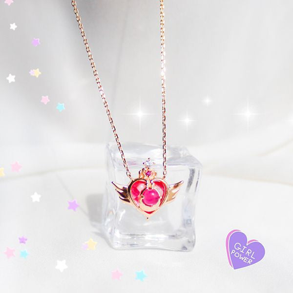 #J10 Sailor Moon Necklace - 18k Gold Plating - 925 Silver - Crystals - 3 Patterns