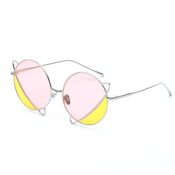 #J11 Saturn's Ring Sunglasses - Alloy Frame - Colorful Design