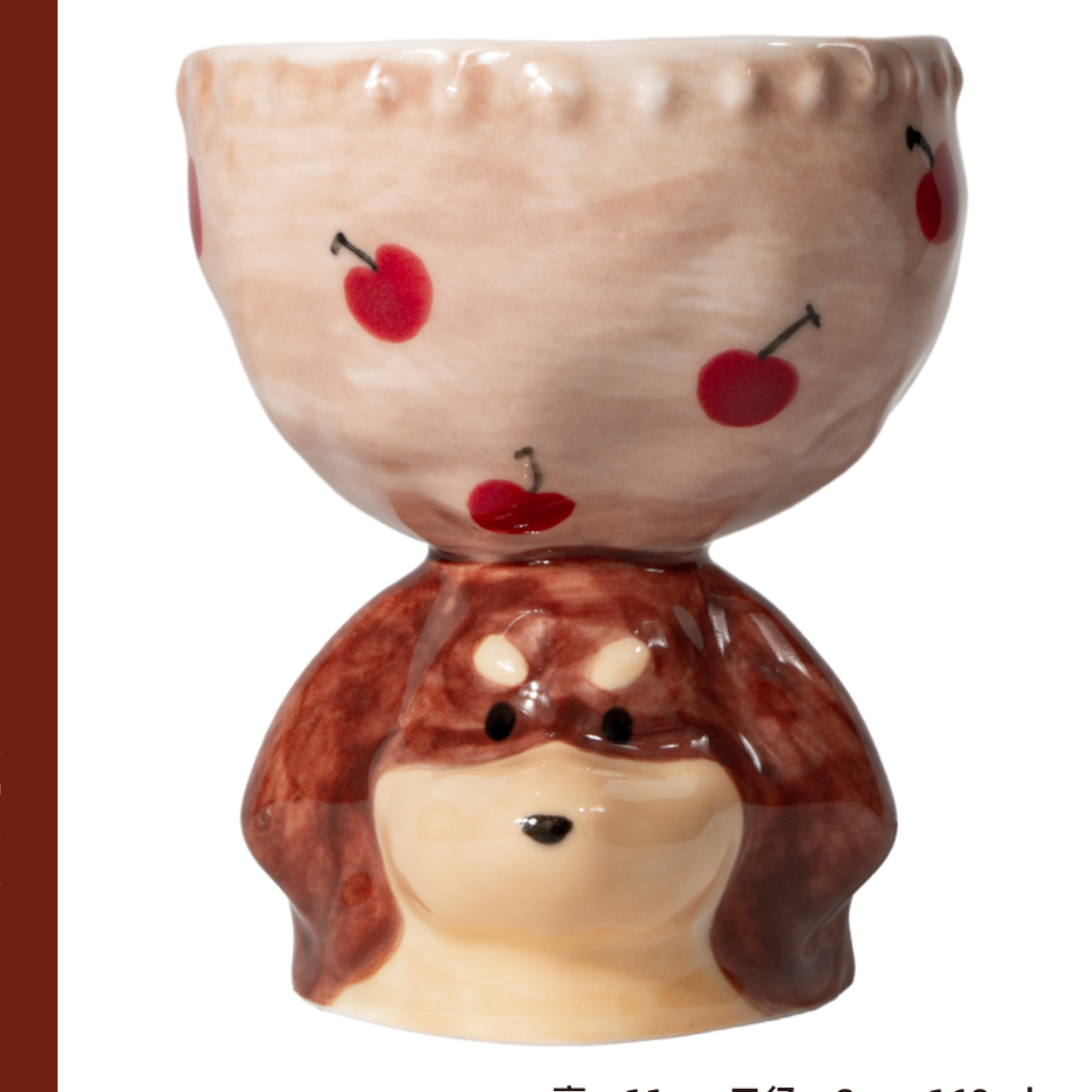 Limited Edition Handmade Cute Dog Ceramic Cup