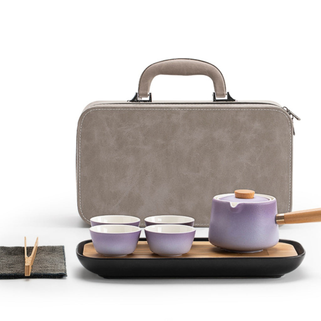 Rotating Auto-Brew Teapot(For Tea Balls) - Premium Ceramic Gongfu Tea Maker with 360° Swivel Base
