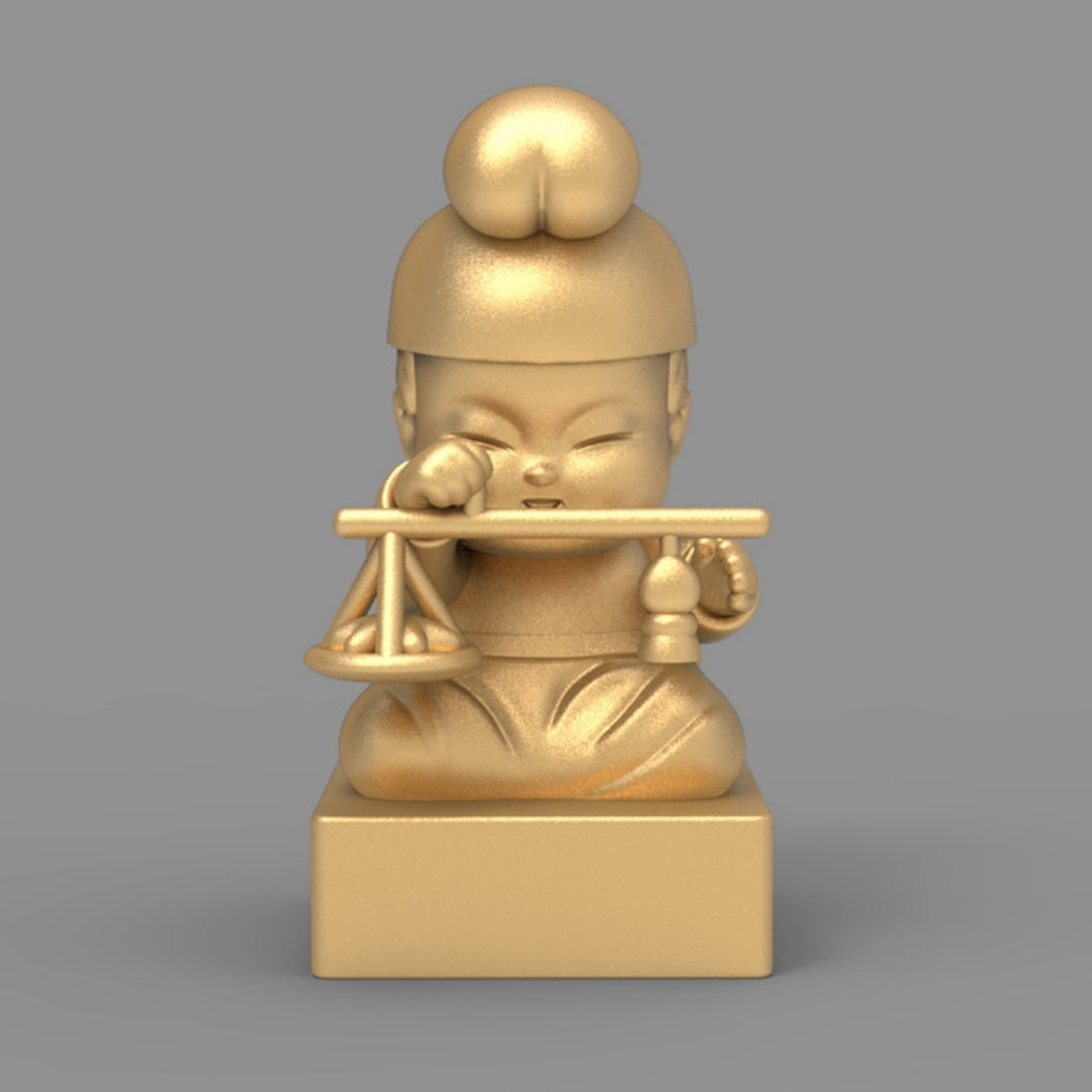 12 Star Signs Collectible Figurine Seals, Customizable Name Engraving, Zodiac-Themed Stamp Set