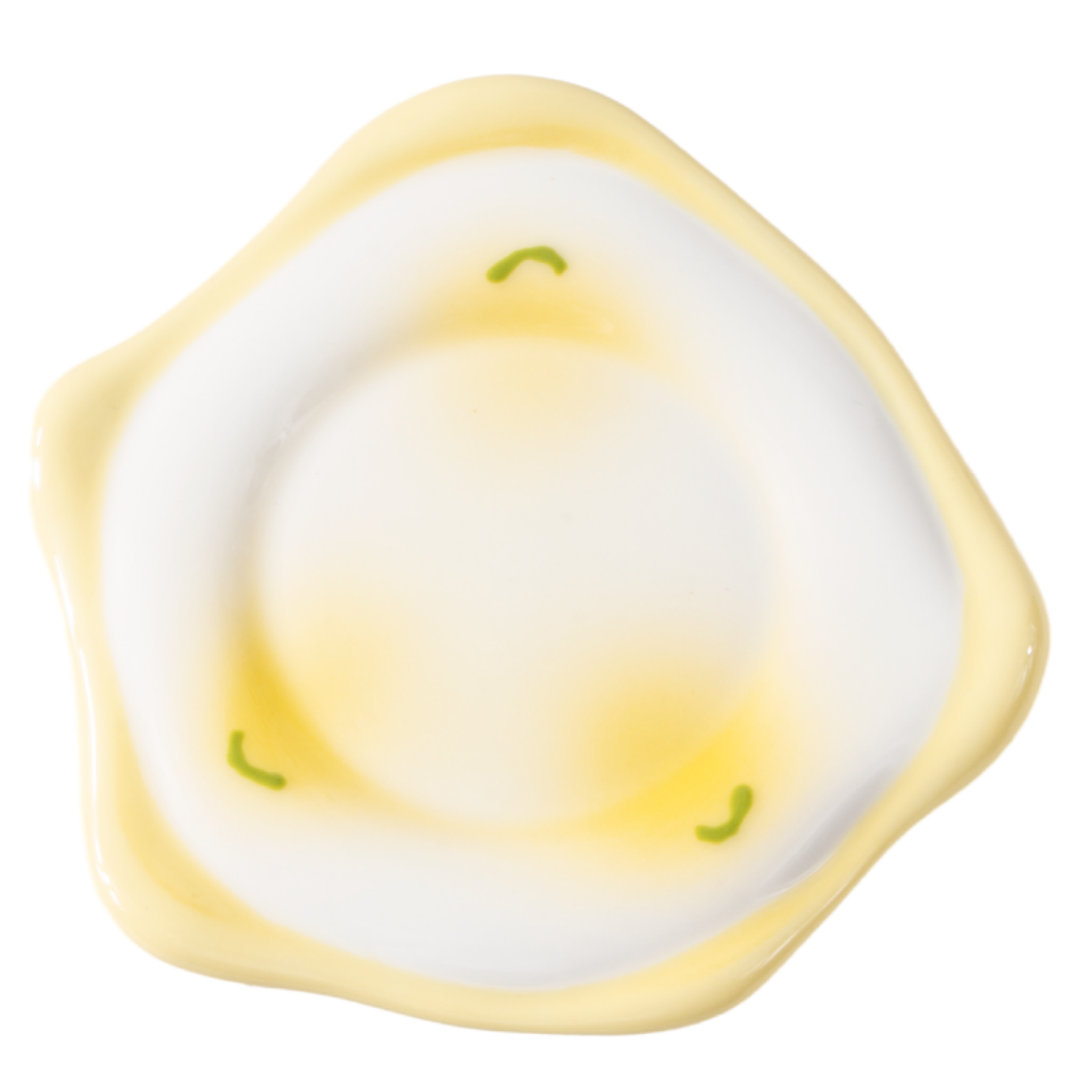 Hand-Painted Ceramic Mug - Cute Ins-Style Color Block & Polka Dot Design