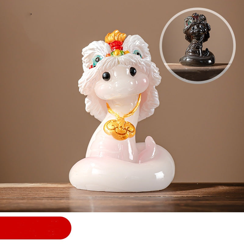 Color-Changing Lion Dance Snake Tea Pet