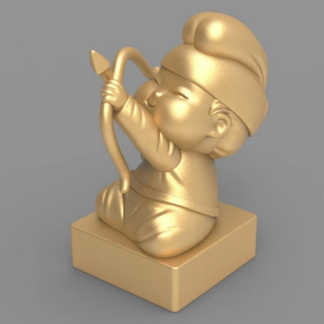 12 Star Signs Collectible Figurine Seals, Customizable Name Engraving, Zodiac-Themed Stamp Set