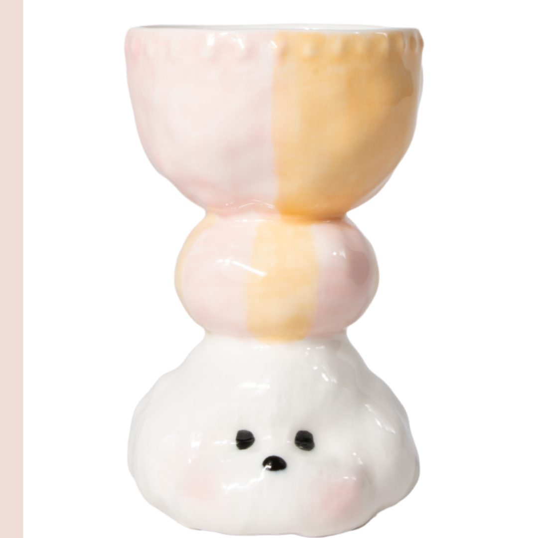 Limited Edition Handmade Cute Dog Ceramic Cup