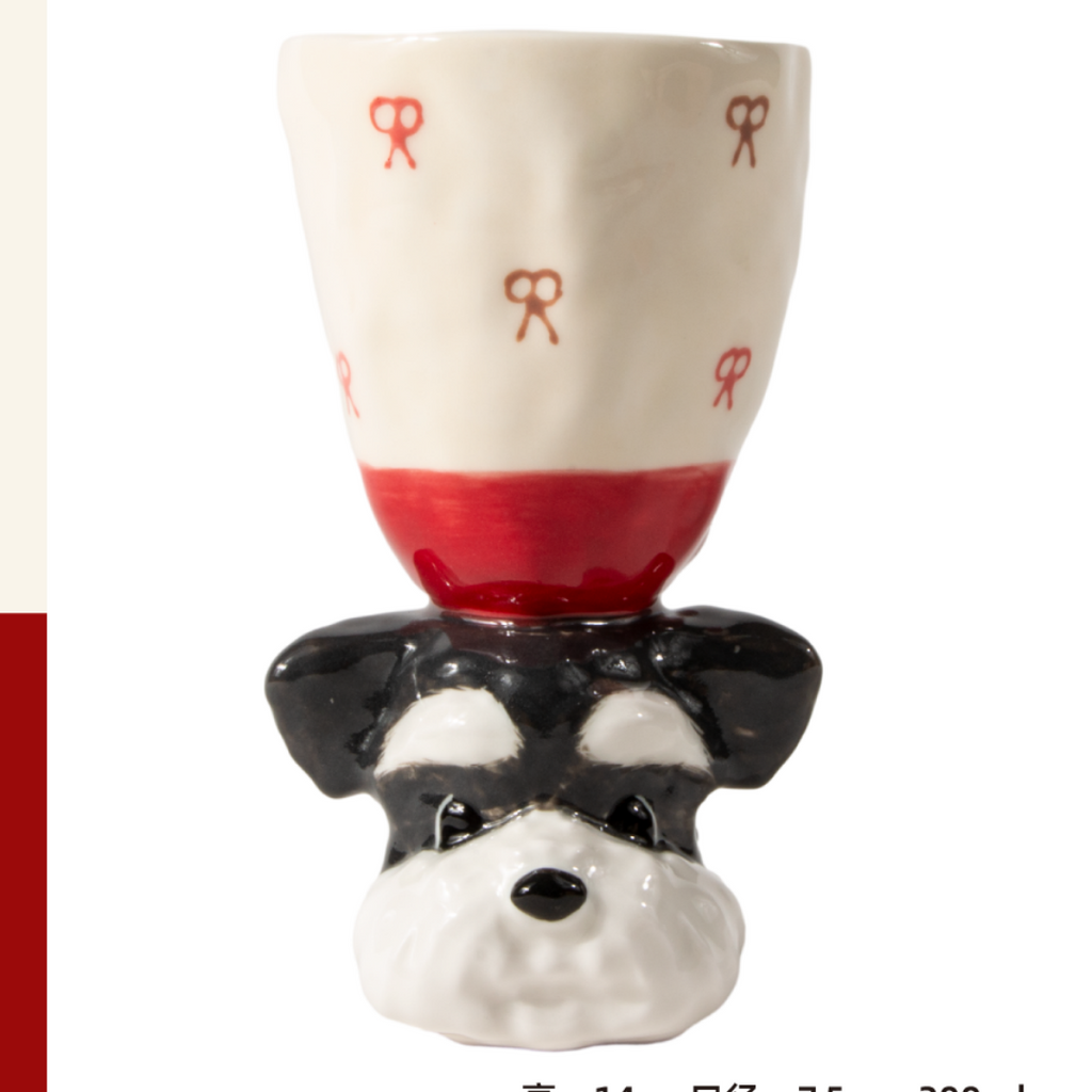 Limited Edition Handmade Cute Dog Ceramic Cup