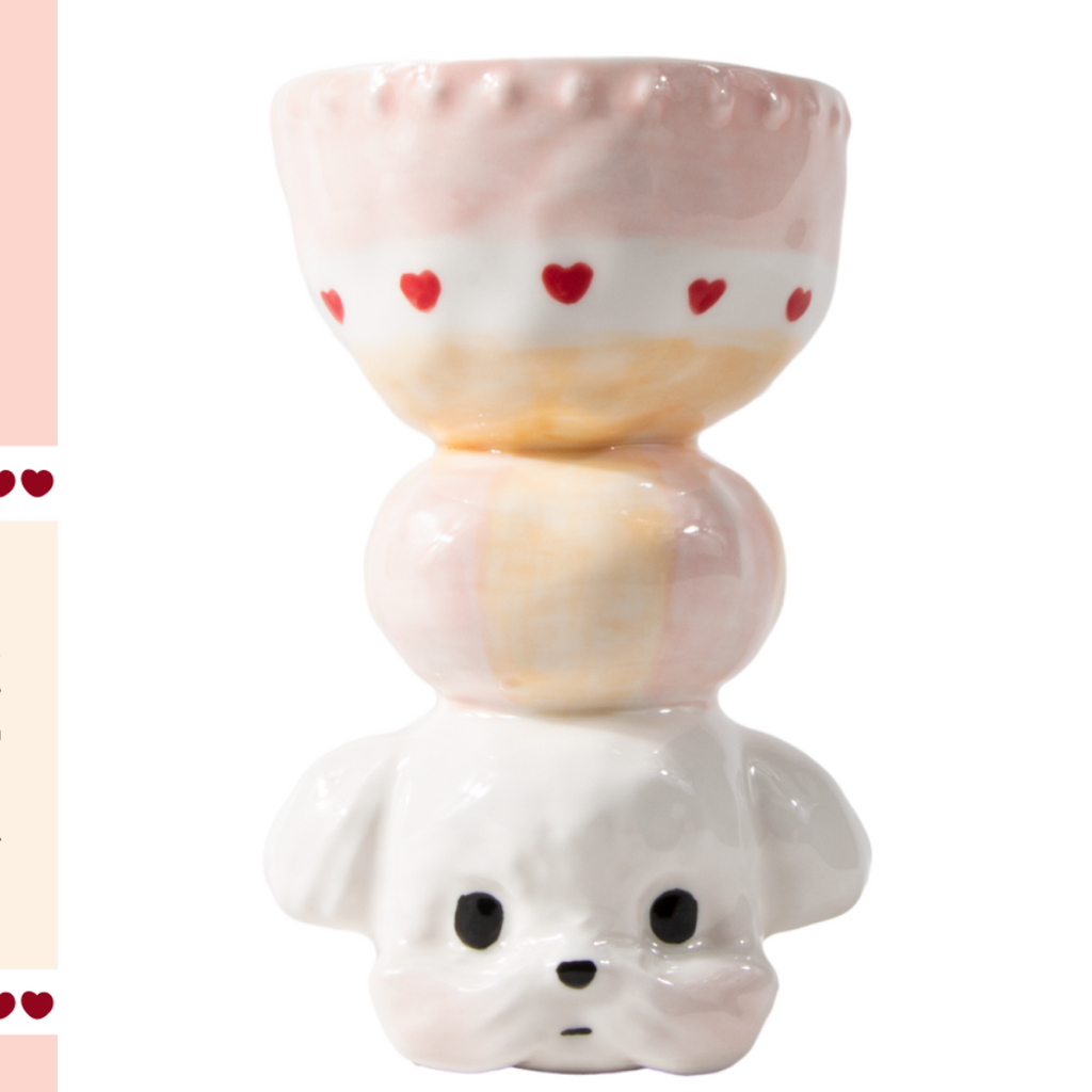 Limited Edition Handmade Cute Dog Ceramic Cup