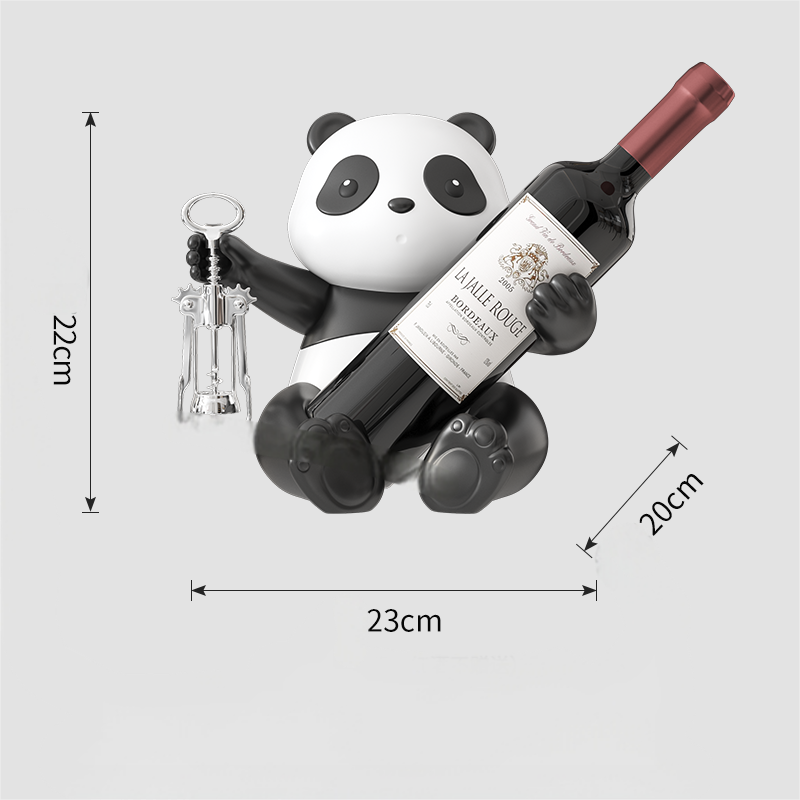 Exquisite Panda Shaped Wine Rack Ornament