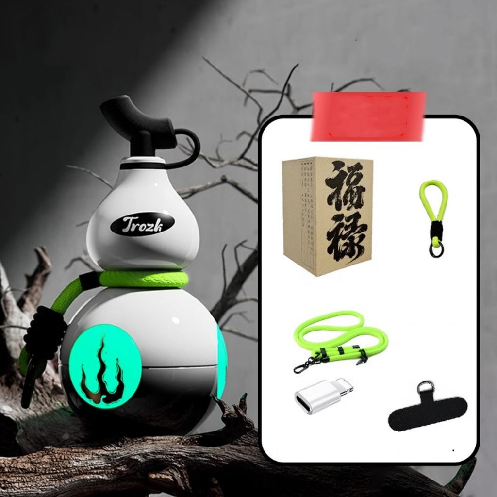 Gourd Power Bank 10000mAH - Black Myth: Wukong Inspired, Built-in Cable, Fast Charging, Ultra-Thin & Portable