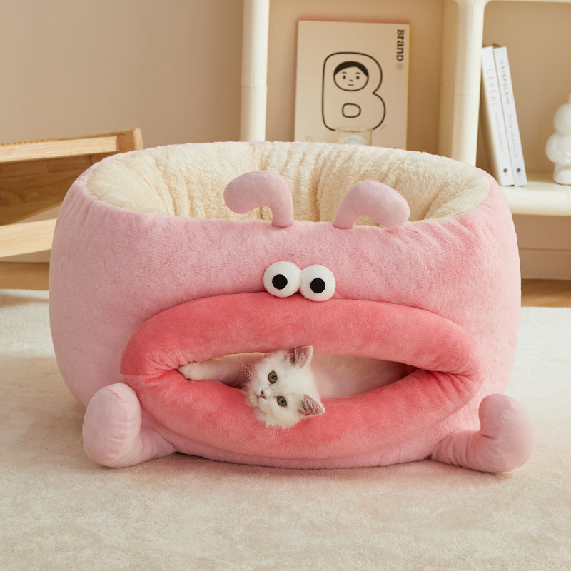 Pink Big Mouth Pet Sofa