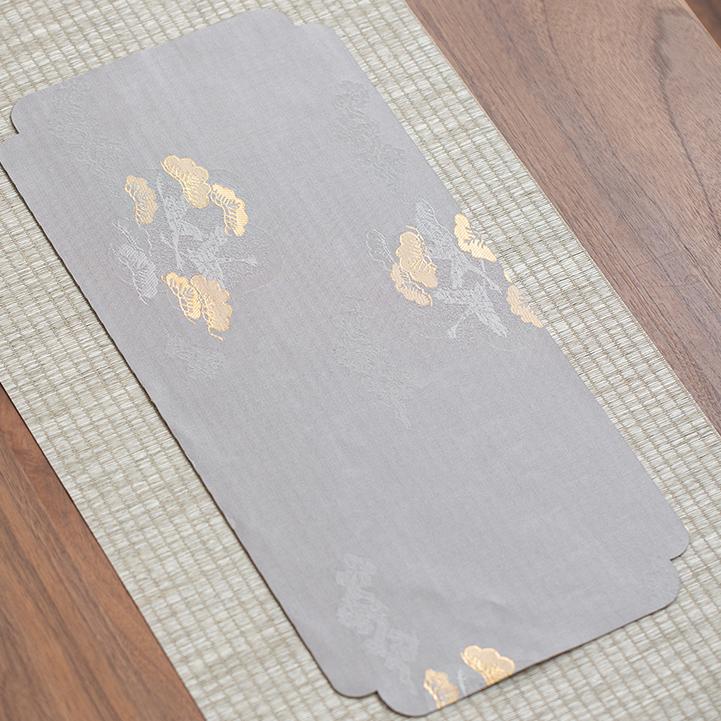 Chinese Brocade Zen-Inspired Tea Mat