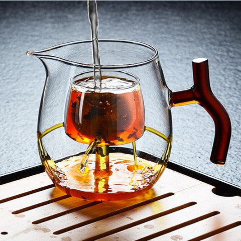 Tangerine Tea Ball Teapot