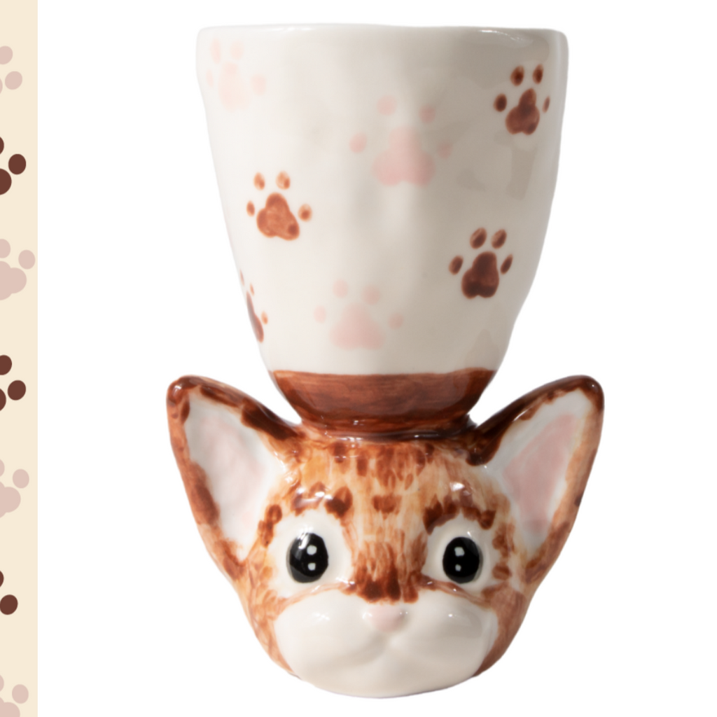 Limited Edition Handmade Cute Dog Ceramic Cup