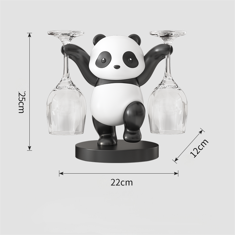 Exquisite Panda Shaped Wine Rack Ornament