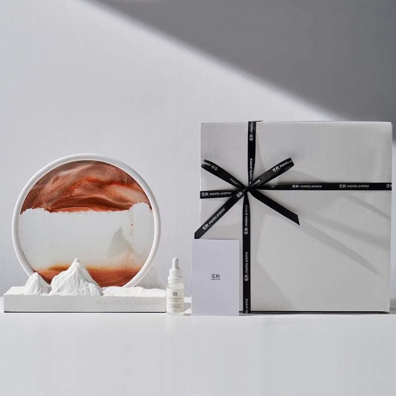 The Snow Mountain Sand Art Essential Oil Aromatherapy Decor