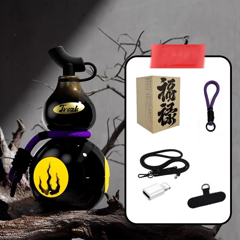 Gourd Power Bank 10000mAH - Black Myth: Wukong Inspired, Built-in Cable, Fast Charging, Ultra-Thin & Portable