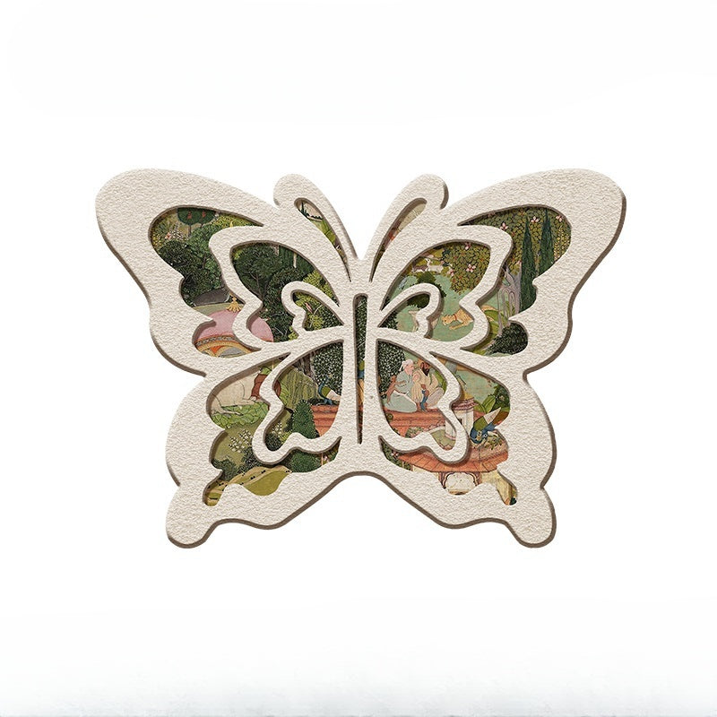 Vintage Butterfly Algae Mud Bathroom Absorbent Mat