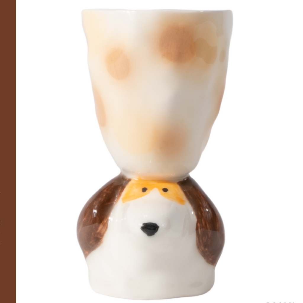 Limited Edition Handmade Cute Dog Ceramic Cup