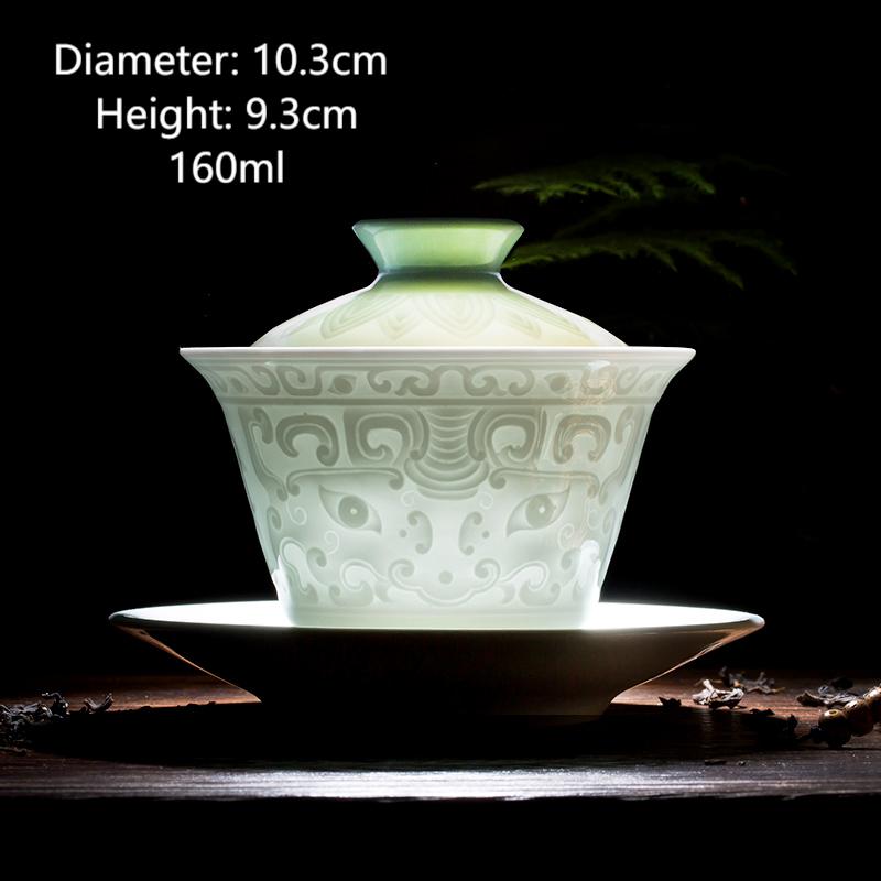 Exquisite Flower Lidded Tea Gaiwan