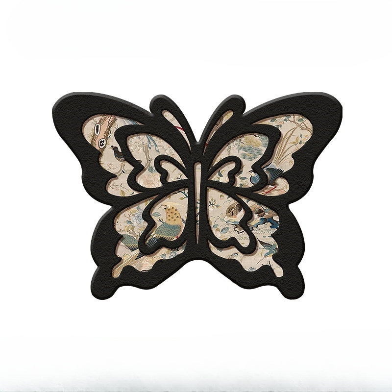Vintage Butterfly Algae Mud Bathroom Absorbent Mat