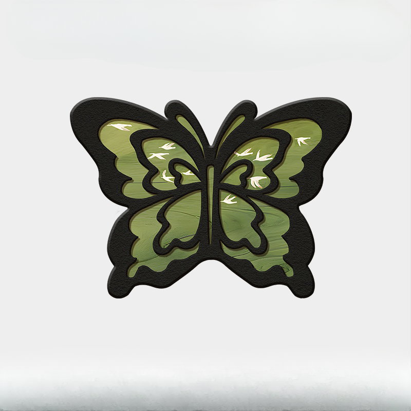 Vintage Butterfly Algae Mud Bathroom Absorbent Mat