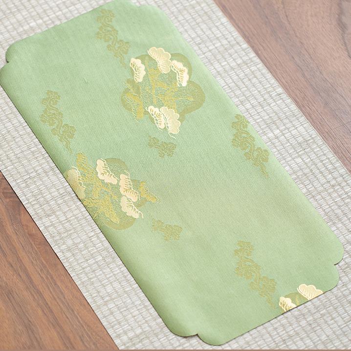 Chinese Brocade Zen-Inspired Tea Mat