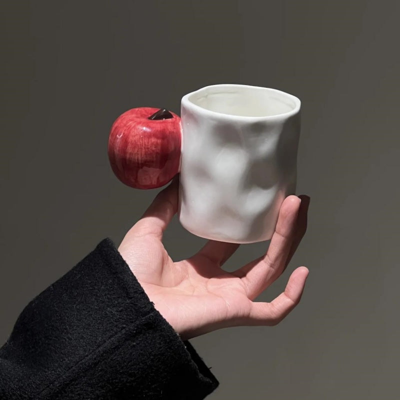 Charming Handmade Fruit Ceramic Mug