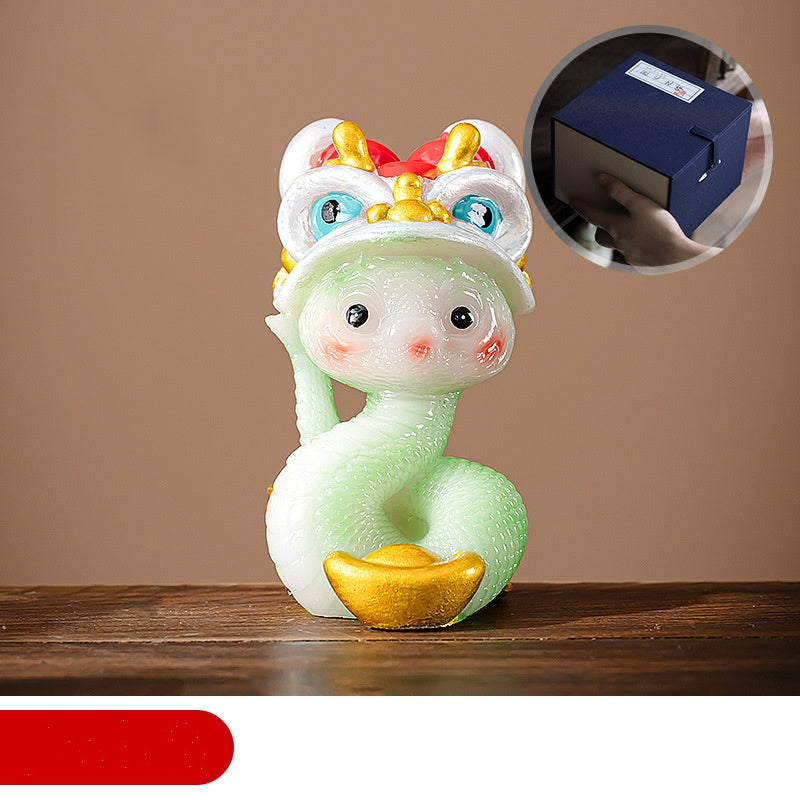 Color-Changing Lion Dance Snake Tea Pet