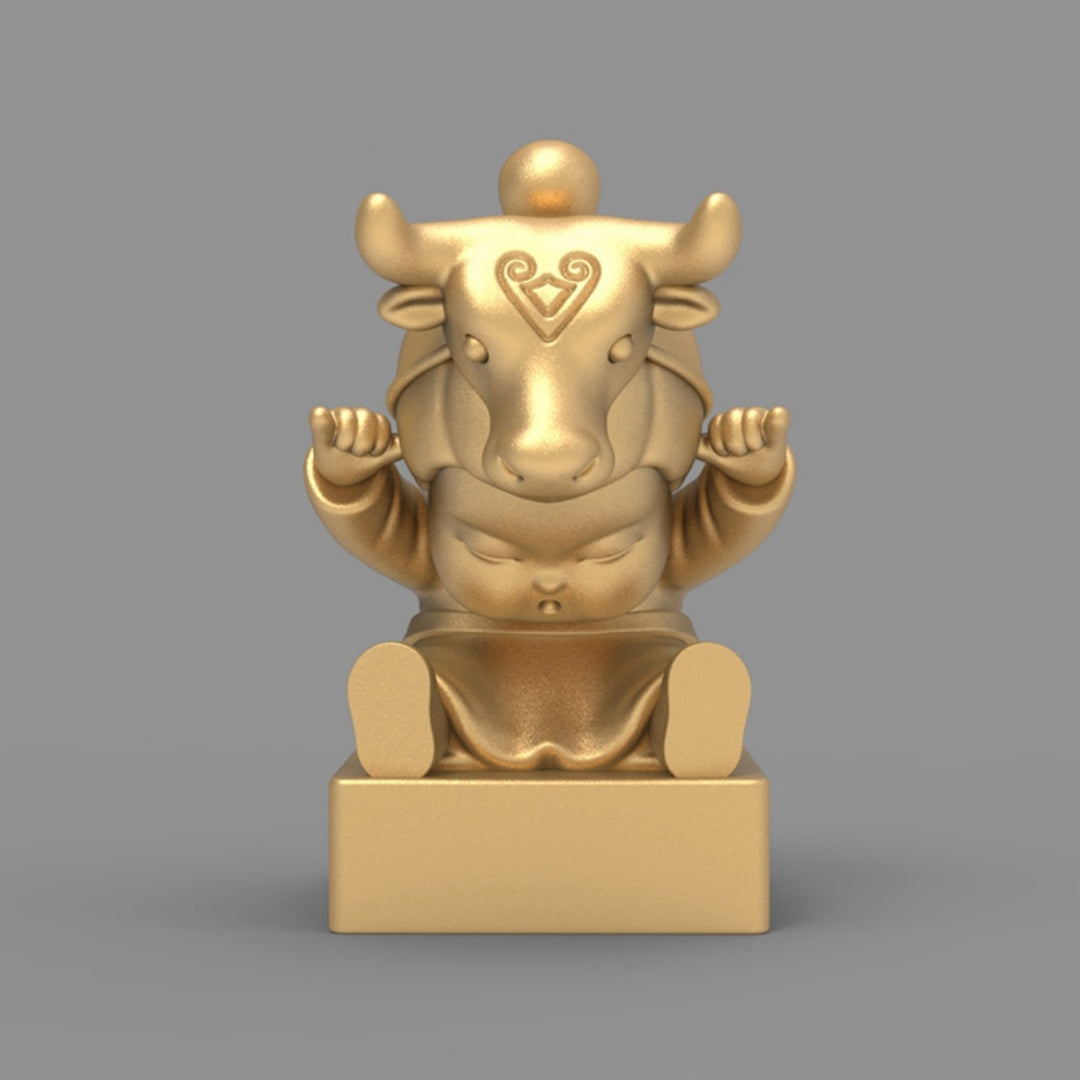 12 Star Signs Collectible Figurine Seals, Customizable Name Engraving, Zodiac-Themed Stamp Set