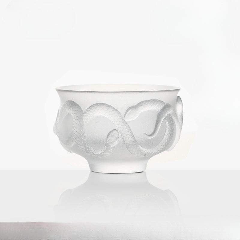 Chinese Zodiac Series: Year Of The Snake Limited Edition Snake Patterned Liuli Tea Set Gift Box