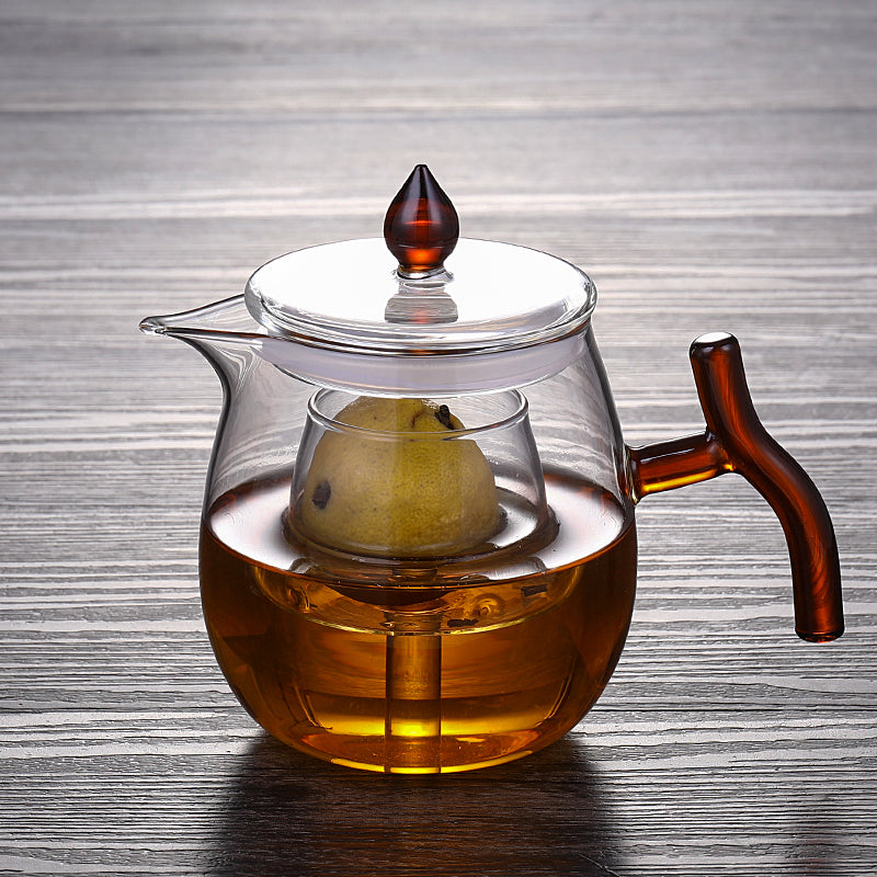 Tangerine Tea Ball Teapot
