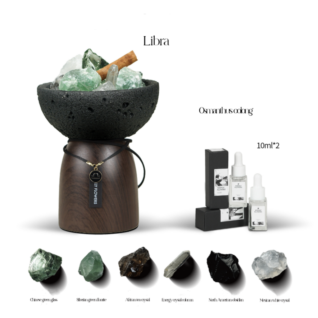 12 Zodiac Energy Aromatherapy Crystal Diffuser