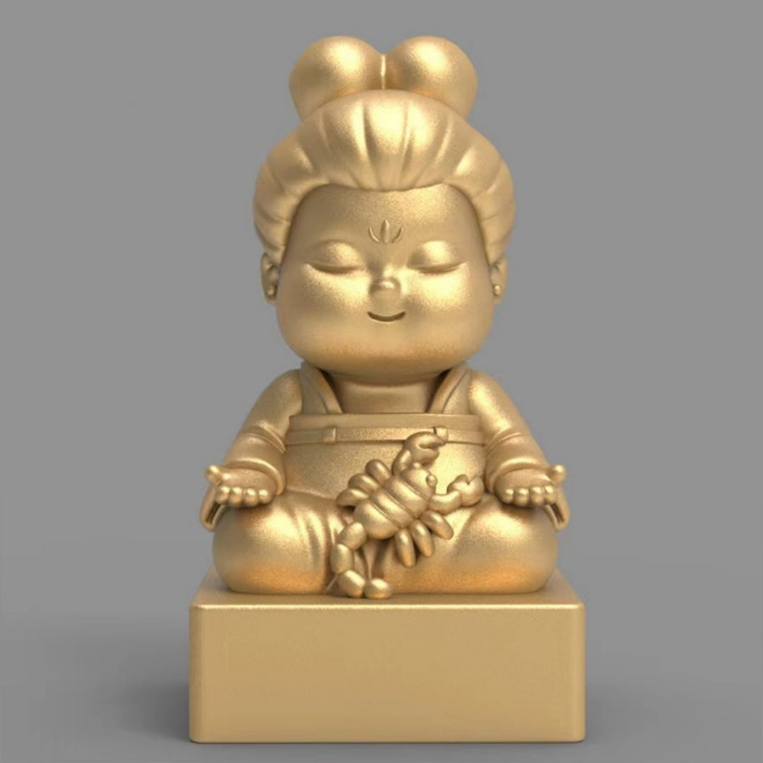 12 Star Signs Collectible Figurine Seals, Customizable Name Engraving, Zodiac-Themed Stamp Set