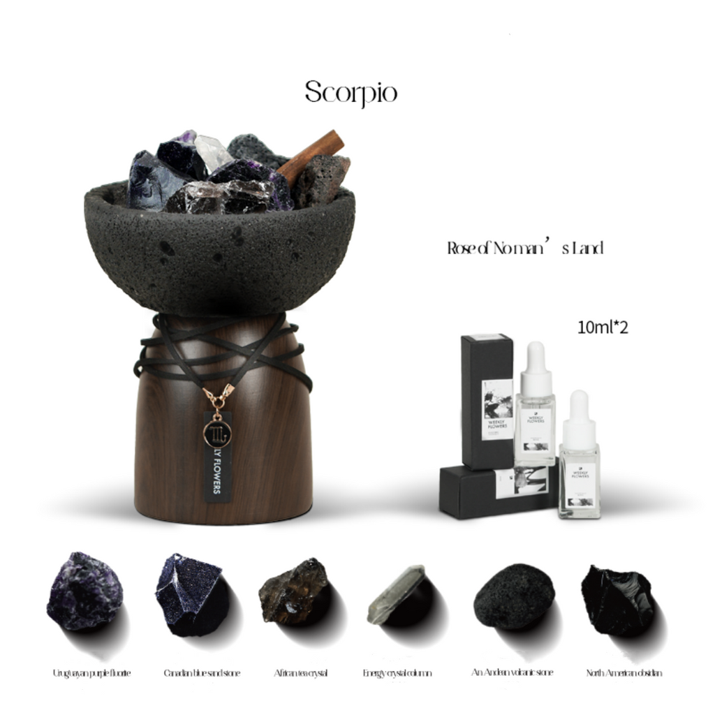 12 Zodiac Energy Aromatherapy Crystal Diffuser