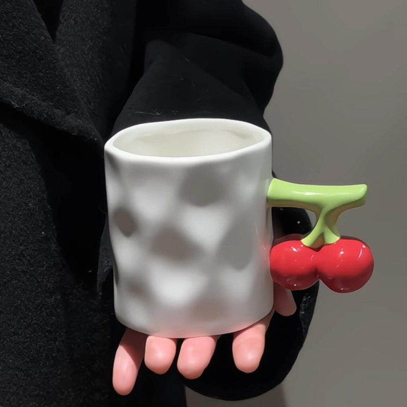 Charming Handmade Fruit Ceramic Mug