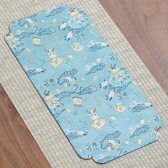 Chinese Brocade Zen-Inspired Tea Mat