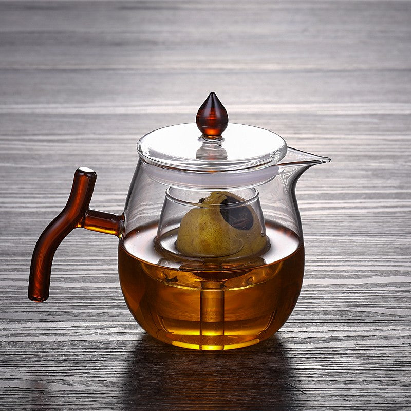 Tangerine Tea Ball Teapot