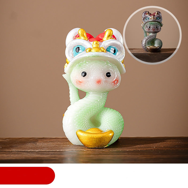 Color-Changing Lion Dance Snake Tea Pet