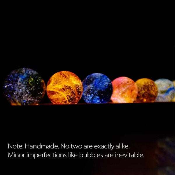 #D1 Colorful Crystal Ball Decoration - Glass - Wood - 7 Balls in a Set