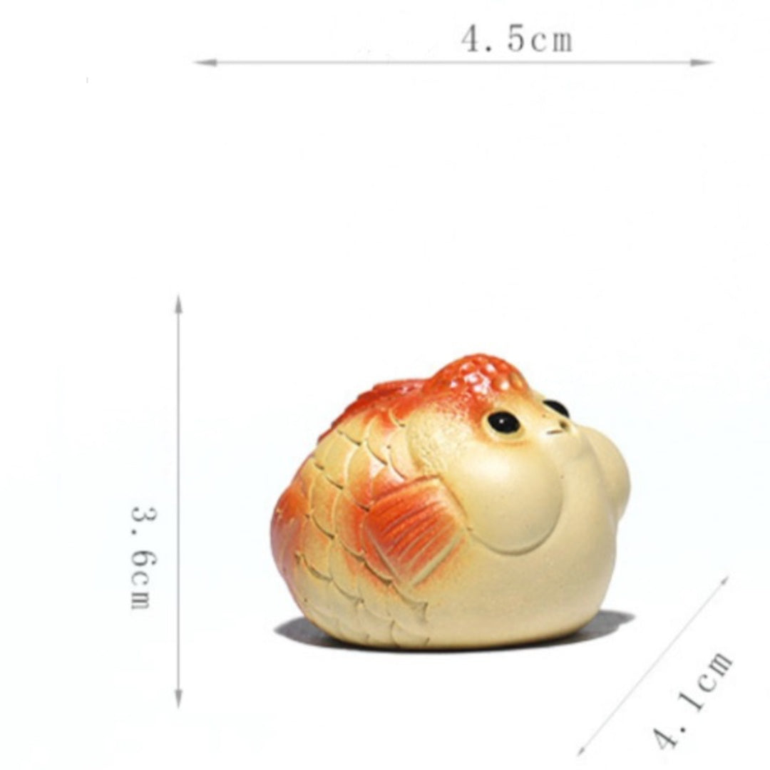 Yixing Zisha Tea Pet Fish Sculpture