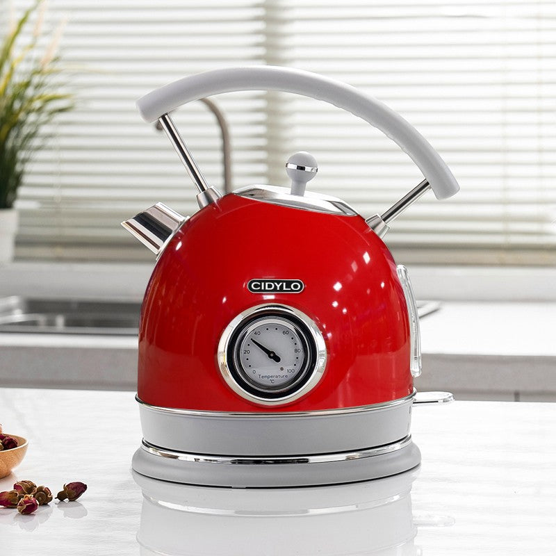 1.8L Retro-Inspired Electric Kettle with Temperature Control and Automatic Shut-Off-Perfect for Modern Kitchens