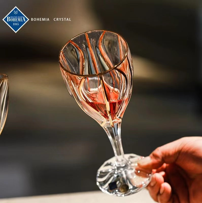 #343 Elegant Crystal Glass-Round